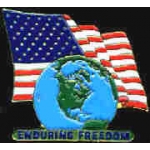 USA ENDURING FREEDOM AFGHANISTAN FLAG WORLD